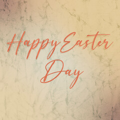 Grunge Design Happy Easter Day Vector Graphic