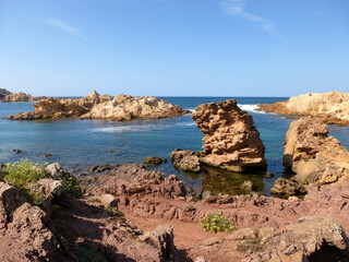 Mediterranean landscape in Menorca, Balearic Islands, Spain