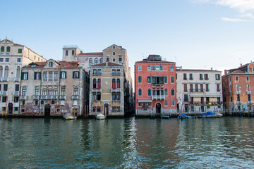 Fototapeta na wymiar Building on the Grand Canal, city of Venice, Italy, Europe
