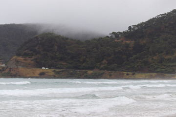 waves on the beach