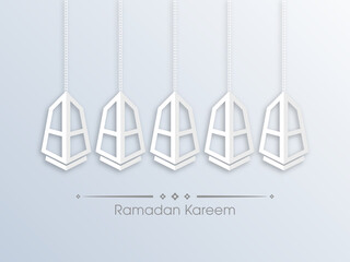 Ramadan greeting card for the Muslim community festival celebration.	