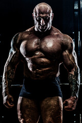Obraz na płótnie Canvas Bodybuilder in the Gym