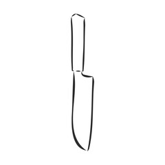 knife kitchen sketch. vector illustration. knife, vector sketch