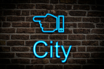 Leuchtreklame City