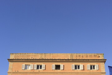 facade of an building with sky