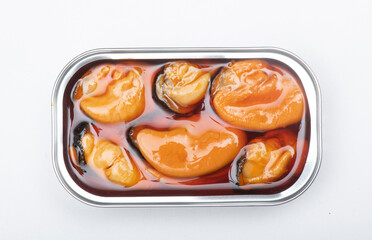 the canned with mussels from Galicia