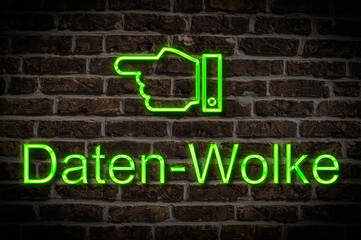 Obraz premium Daten-Wolke