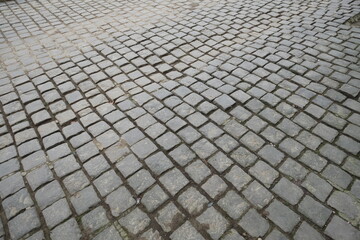 The pavement of Paris near the Seine river.