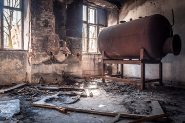 Abandoned Satanic palace in Warsaw
