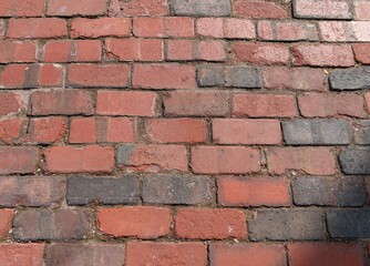 red brick wall