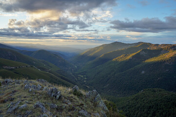 Naklejka premium landscape with clouds