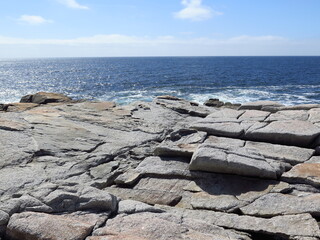 Fototapeta na wymiar Peggys Cove in Halifax, Nova Scotia, Canada, April