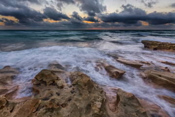 and the tide rushes in - Carlin Park, sunrise, Jupiter, Florida 