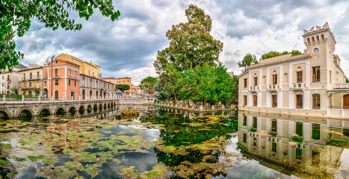 view of the town country, Venafro, Molise Italy