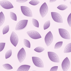 Spring pattern with purple leaves for design