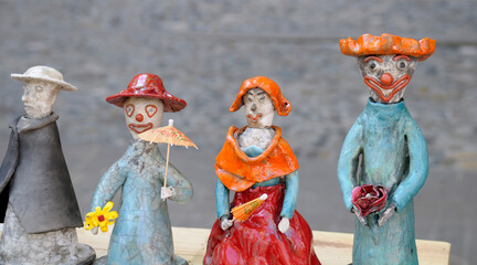 Pottery People, Cours Mirabeau Market, Aix-en-Provence, Provence-Alpes-Côte d'Azur, France
