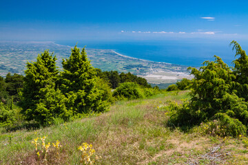 landscape with sea and blue sky