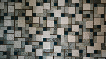 House floor with tiles mosaic