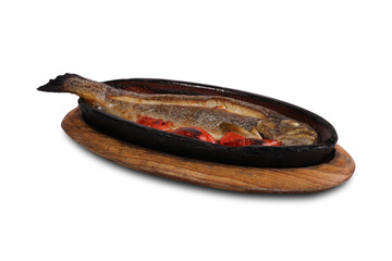 trout in oven baked casserole