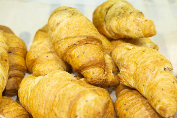 A Bakery, fresh pastries, white bread