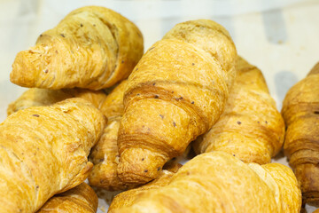 A Bakery, fresh pastries, white bread