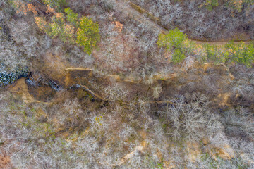 Hungary - illegal dump from the perspective of a drone