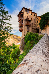 Cuenca Spain city of Hanging houses is an unesco heritage medieval historic place beautiful to travel on vacation