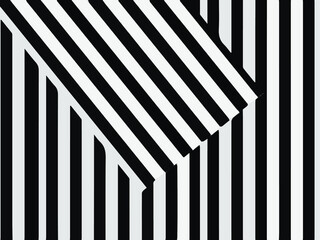 abstract background consists of black and white stripes intersecting at different angles 
