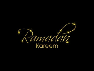 Ramadan Kareem greeting card for the Muslim community festival celebration.