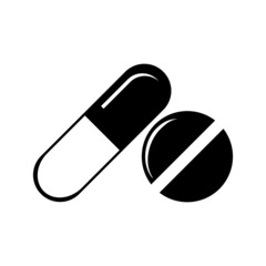 Medicament symbol, medical icon, pictogram