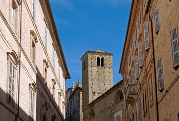 Fototapeta na wymiar The Medieval Town Of Fermo Marche Region Italy