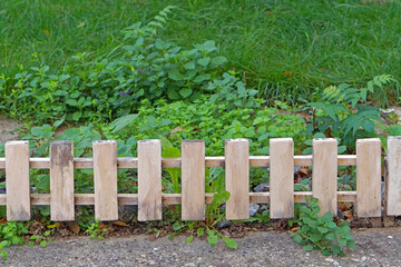 Short wooden fence