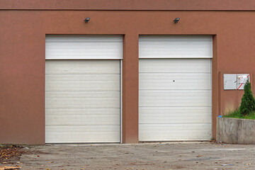 Two garage doors