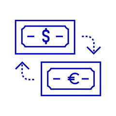 Exchange icon (flat design)