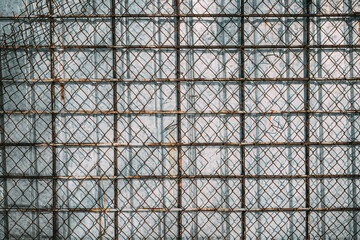 steel fence mesh, metal fence, background, texture