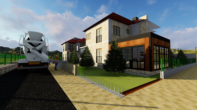 3D RENDERING VILLA DESIGN PERFECTLY MT2
