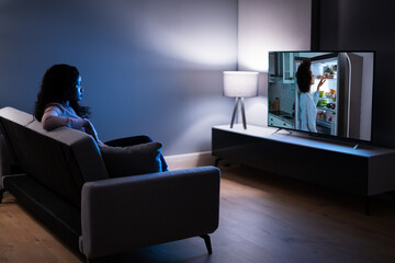 Smart Led TV In Living Room