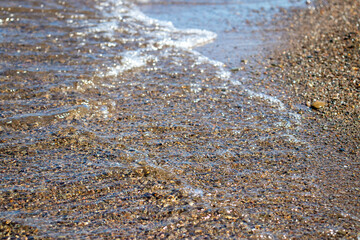 water on the beach