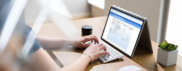 Online Banking Payment And Money Balance