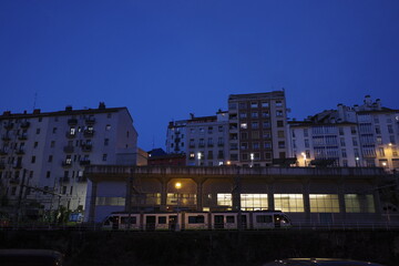 Urbanscape in the city of Bilbao