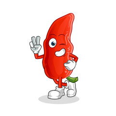 chilli  young boy character. cartoon mascot vector