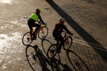 Biking in an urban environment