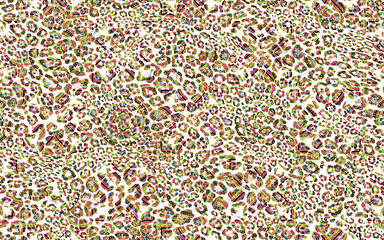 abstract leopard print