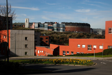 Urbanscape in the city of Bilbao