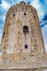 Fototapeta na wymiar Torre del Oro in Seville in andalusia
