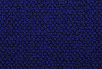 Seamless dark navy blue loopback style carpet background texture.