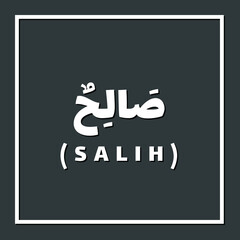 Salih, Prophet or Messenger in Islam with Arabic Name