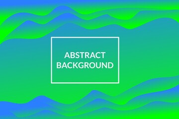 Nice background with beautiful gradation waves in blue green, abstract background