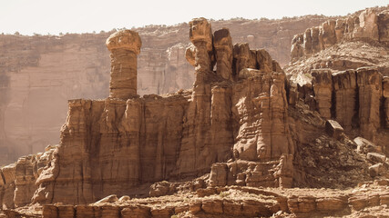 Hoodoos at Canyon lands national park in Utah