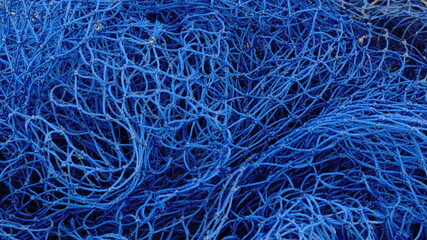 blue net, fabric texture background